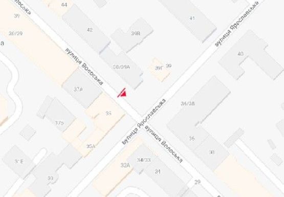 Схема рекламной плоскости по адресу Волошская  ул. - Ярославская ул., 38/39