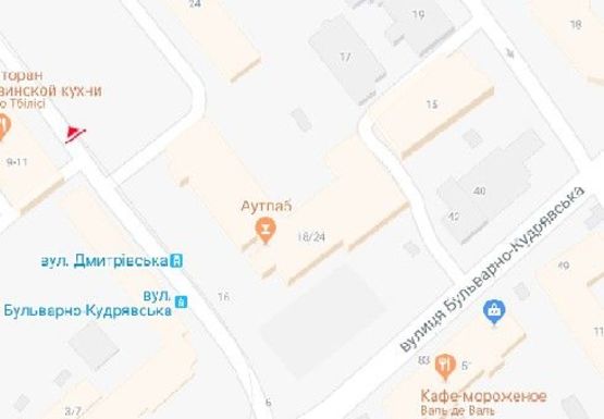 Схема рекламной плоскости по адресу Дмитровская ул., 24