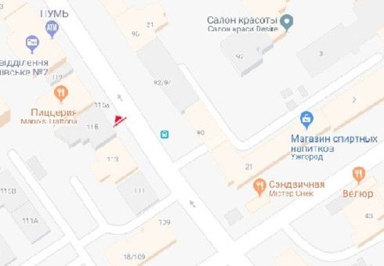 Схема рекламной плоскости по адресу Саксаганского ул., 115