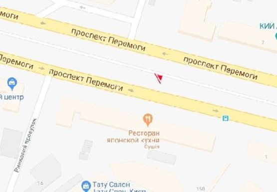 Схема рекламной плоскости по адресу Победы пр., 3
