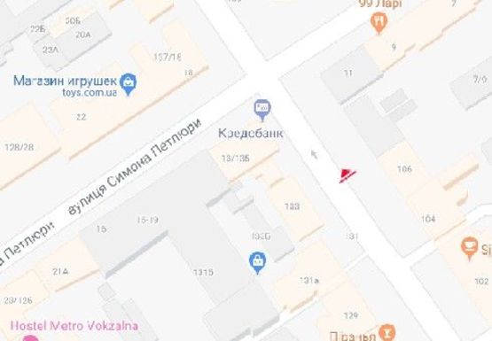 Схема рекламной плоскости по адресу Саксаганского ул., 106