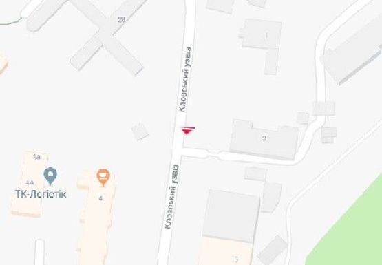 Схема рекламной плоскости по адресу Кловский спуск, 3