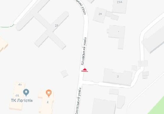 Схема рекламной плоскости по адресу Кловский спуск, 3