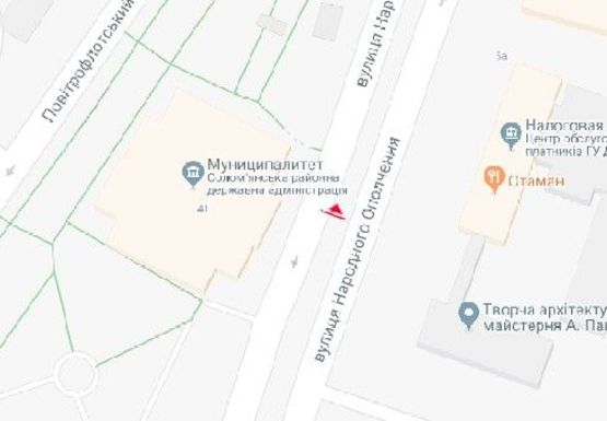 Схема рекламной плоскости по адресу Народного Ополчения ул., 3