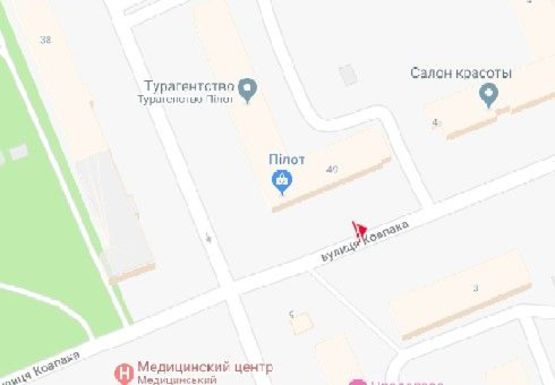 Схема рекламной плоскости по адресу Ковпака ул., 49/53