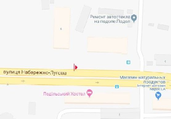 Схема рекламної площини за адресою Набережно-Луговая ул., 6