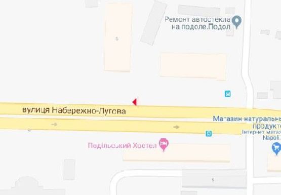 Схема рекламной плоскости по адресу Набережно-Луговая ул., 6