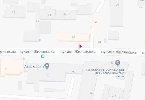 Схема рекламної площини за адресою Жилянская ул., 30-32