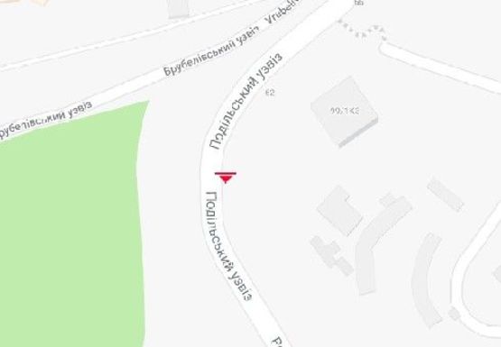 Схема рекламної площини за адресою Подольский спуск