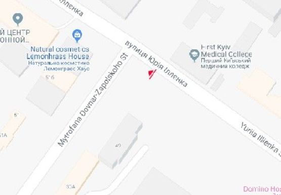 Схема рекламной плоскости по адресу Мельникова ул., 14 (напротив)