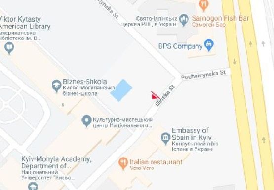 Схема рекламной плоскости по адресу Ильинская ул. - Почайнинская ул.