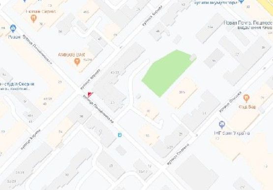 Схема рекламной плоскости по адресу Почайнинская ул., 40\22