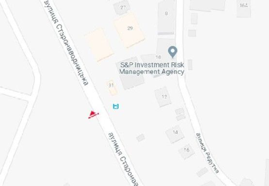 Схема рекламної площини за адресою Старонаводницкая ул., 8а