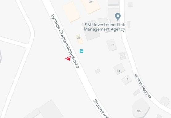 Схема рекламной плоскости по адресу Старонаводницкая ул., 8а