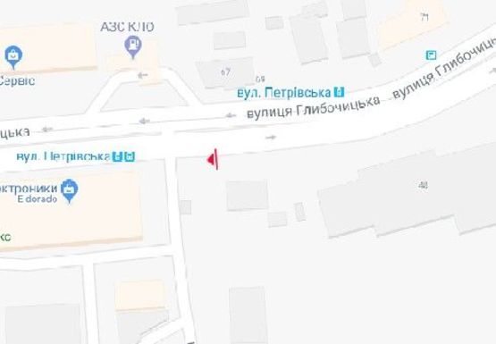 Схема рекламной плоскости по адресу Глубочицкая ул., 48