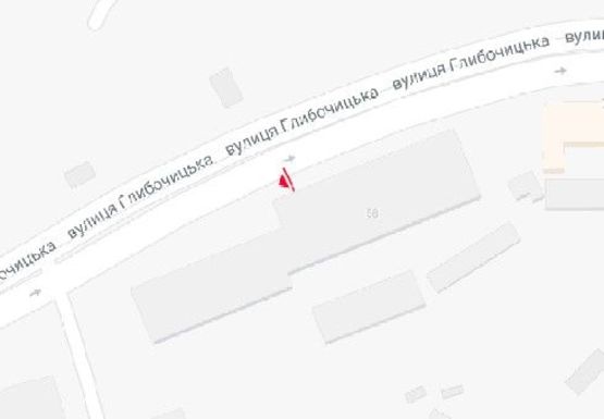 Схема рекламної площини за адресою Глубочицкая ул., 52