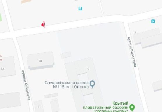 Схема рекламної площини за адресою Василия Липковского ул., 34