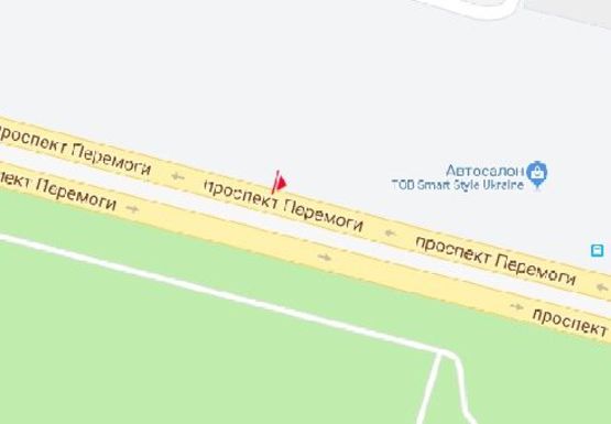 Схема рекламной плоскости по адресу Победы пр., 34