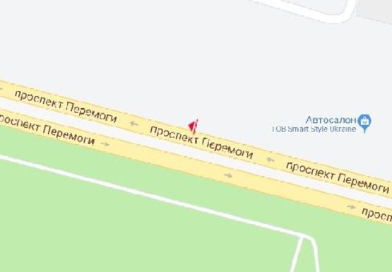 Схема рекламной плоскости по адресу Победы пр., 34