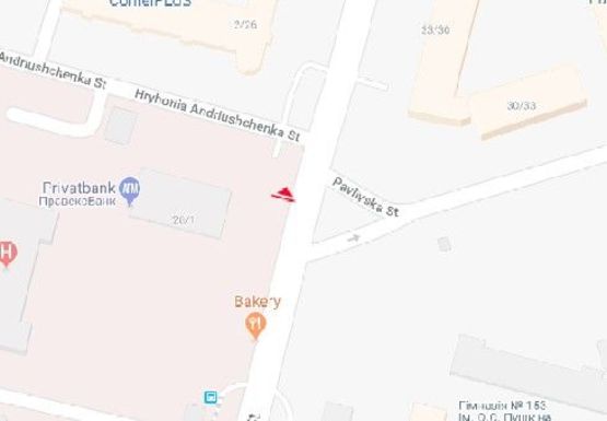 Схема рекламной плоскости по адресу Вячеслава Черновола ул., 28/1