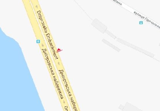Схема рекламной плоскости по адресу Днепровская набережная