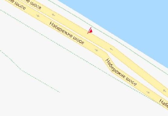 Схема рекламної площини за адресою Набережне шоссе