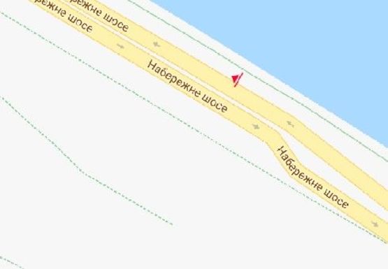 Схема рекламної площини за адресою Набережне шоссе