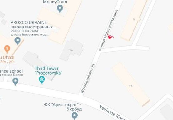 Схема рекламной плоскости по адресу Новогоспитальная ул., 5