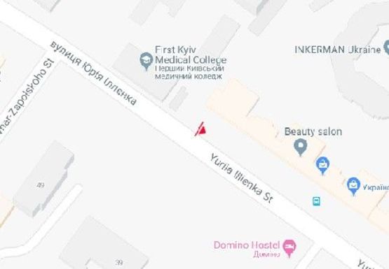 Схема рекламної площини за адресою Мельникова ул., 39 (напротив)