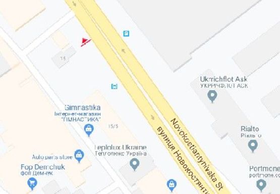 Схема рекламной плоскости по адресу Новоконстантиновская ул., 15