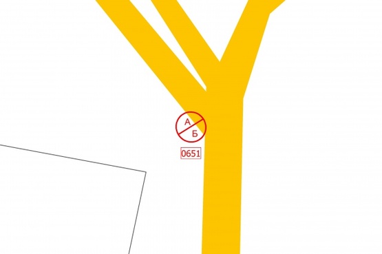 Схема рекламної площини за адресою Бориспольская трасса, поворот на аэропорт-6 ( в  Аэропорт, справа)