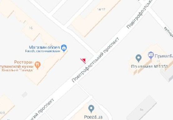 Схема рекламной плоскости по адресу Воздухофлотский пр., 16