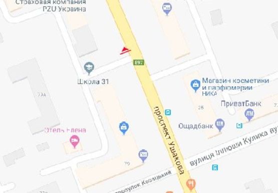 Схема рекламной плоскости по адресу Ушакова пр., 81