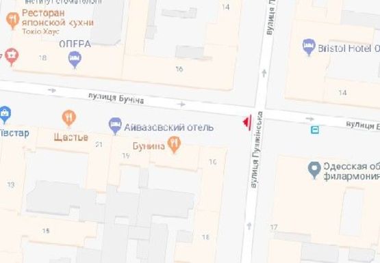 Схема рекламної площини за адресою Бунина ул., 17