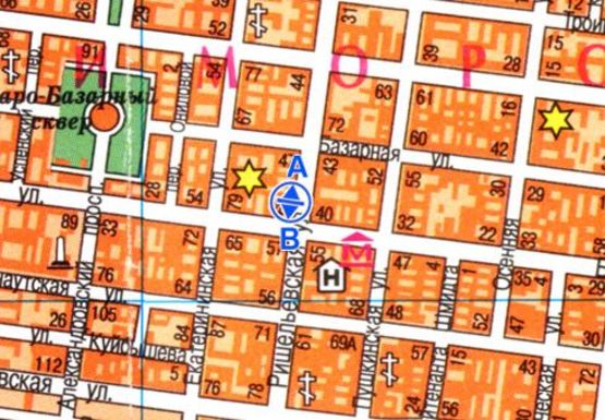 Схема рекламної площини за адресою Ришельевская ул., 52