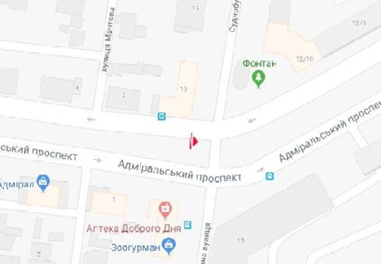 Схема рекламной плоскости по адресу Адмиральский пр. - Судостроительная ул., 13 (схема№31)