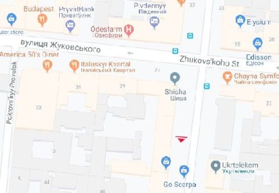 Схема рекламної площини за адресою Екатерининская ул., 34