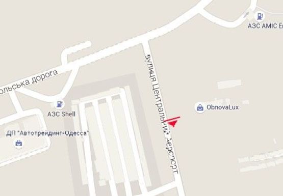 Схема рекламной плоскости по адресу Центральный Аэропорт ул. (№6)