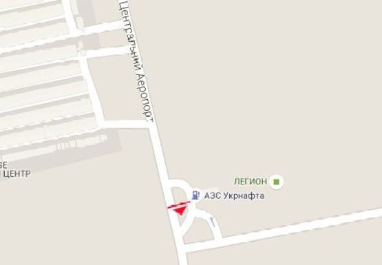 Схема рекламной плоскости по адресу Центральный Аэропорт ул. (№42)