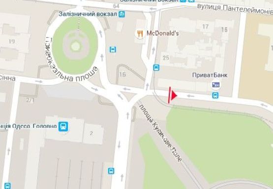 Схема рекламної площини за адресою Итальянский б-р., 8