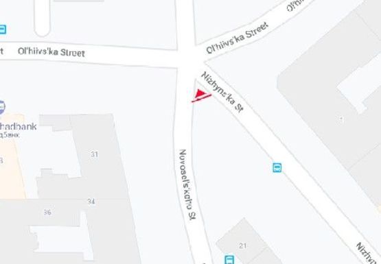 Схема рекламной плоскости по адресу Новосельского ул. - Ольгиевская ул.