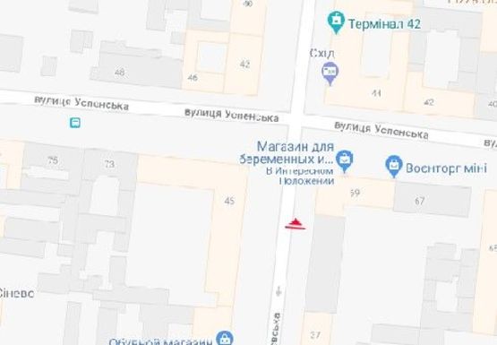 Схема рекламної площини за адресою Ришельевская ул., 35