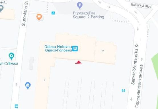 Схема рекламної площини за адресою Вокзал