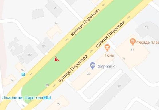 Схема рекламної площини за адресою Пирогова ул. [№11] (сквер)