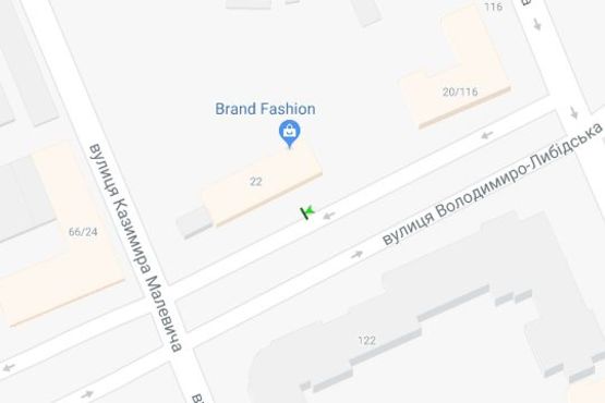 Схема рекламной плоскости по адресу Володимиро-Либідська вул., 22