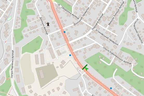 Схема рекламной плоскости по адресу Лобановського Валерія просп. (Червонозоряний просп.), 78, навпроти (в направл. Севастопольської пл.)