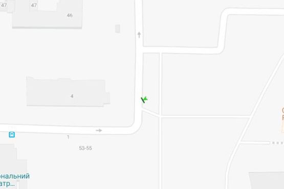 Схема рекламної площини за адресою Шота Руставелі вул., напроти вул.Жилянська ,4