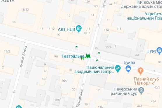 Схема рекламной плоскости по адресу Богдана Хмельницького вул., 7