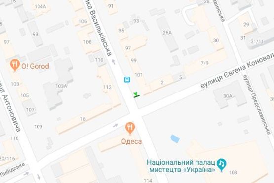 Схема рекламной плоскости по адресу Велика Васильківська вул., 101