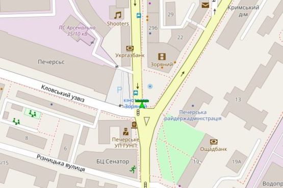 Схема рекламної площини за адресою Московська вул., 26 (на вул. Алмазова направ.)